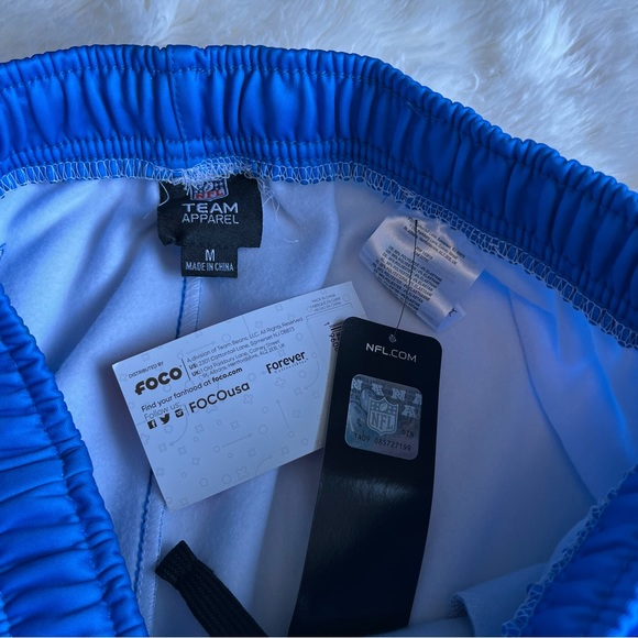 NWT NFL Team Apparel Carolina Panthers Black Blue Graident Jogger Pants Medium - Picture 2 of 6